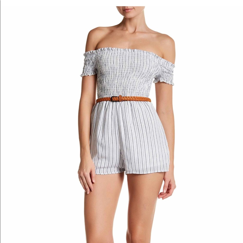 Off the shoulder romper